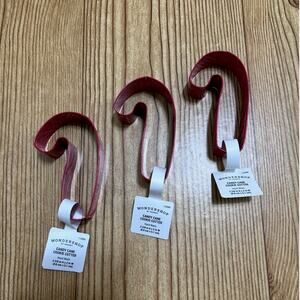Target Wondershop Metal Cookie Cutters Red Candy Cane Shape Set 3 NWT Whimsical